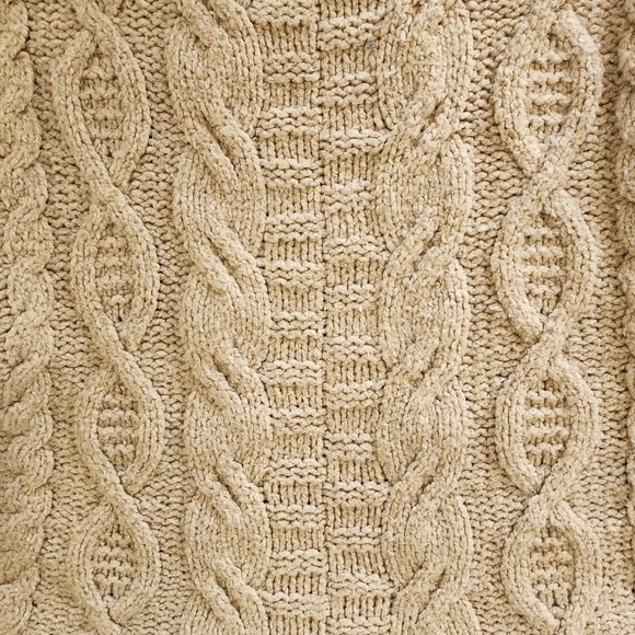 American Eagle Sweater XS Tan Beige Cable - Picture 13 of 13